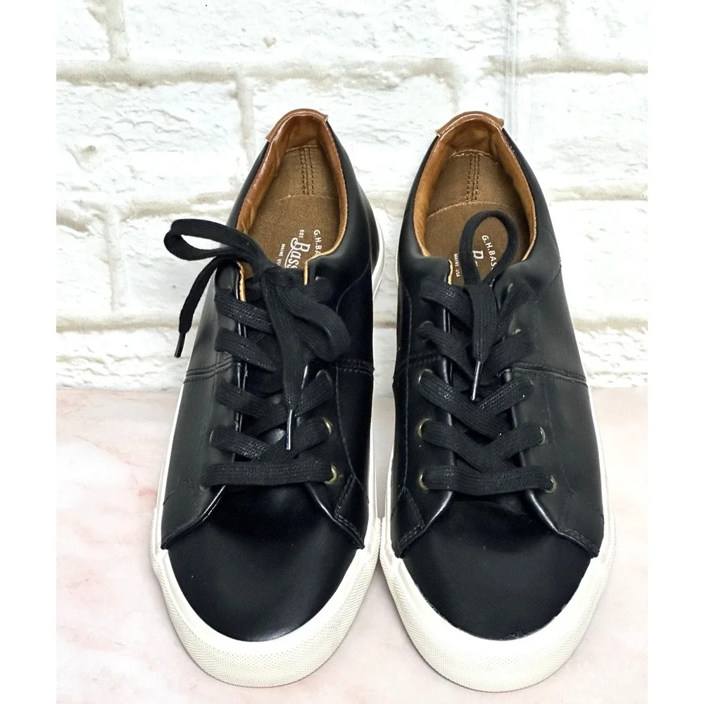 G.H. Bass & Co. Men's Boy's Black‎ Preppy Sneakers Size 8M